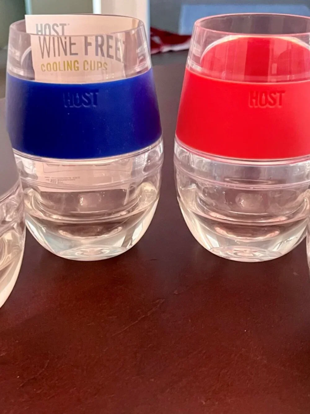 Host Freeze Wine Glasses, Cooling Cups, 8.5 oz, Set of 4, Assorted Colors